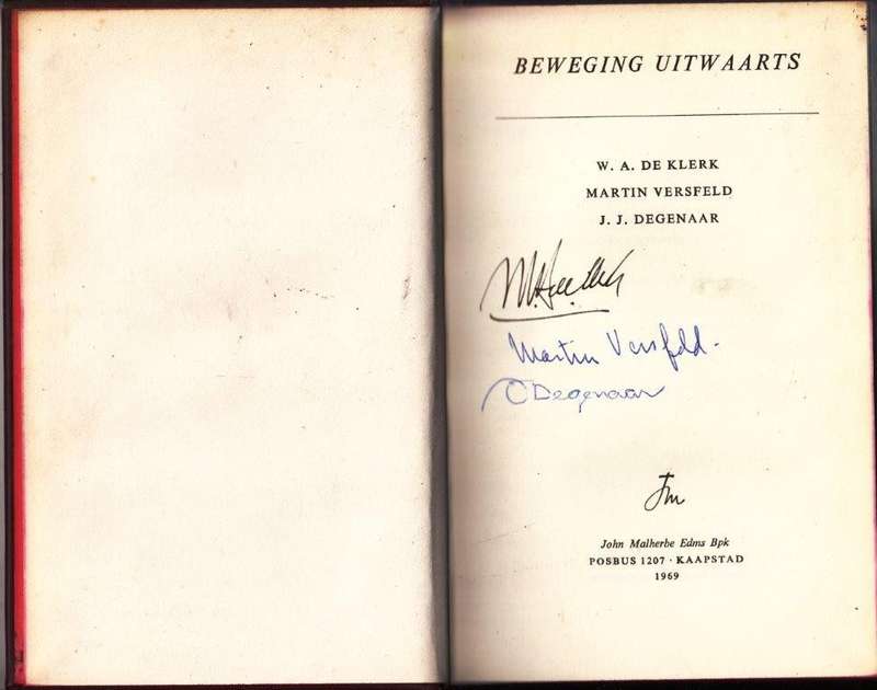 Beweging Uitwaarts (Hardcover, Signed by all 3 Authors)