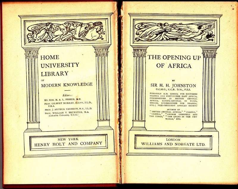 The Opening up of Africa (Hardcover) - Johnston, H. H.