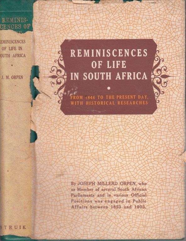 Reminiscences of Life in South Africa from 1846 to the Present Day (Africana Collectanea X)