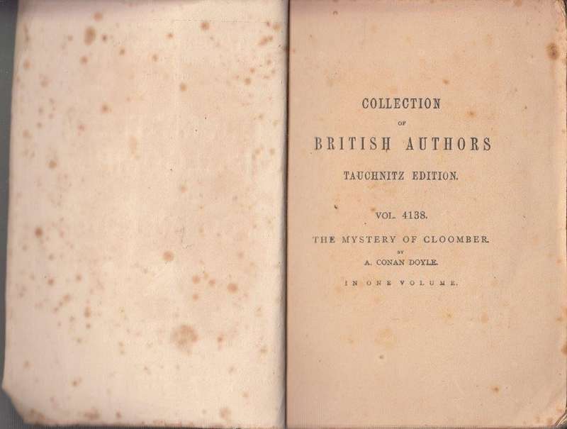 The Mystery Of Cloomber (Tauchnitz Edition, Collection of British and American Authors Vol. 4138)