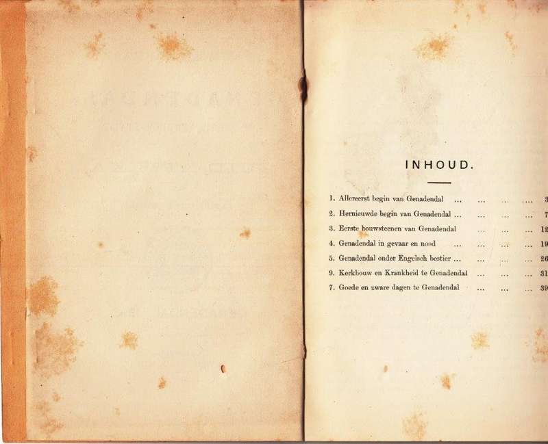 Geschied-Verhaal van Genadendal, de Eerste Zendings-Statie in Zuid-Afrika, van 1737 tot 1806