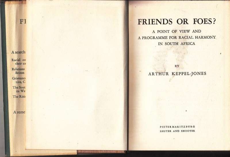 Friends or Foes? (Hardcover) - Keppel-Jones, Arthur