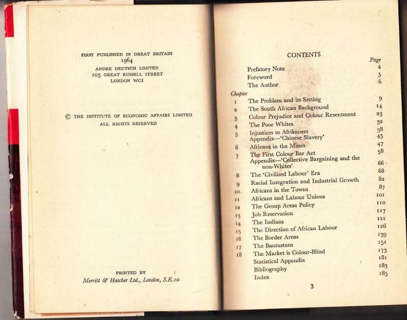 The Economics of the Colour Bar (Hardcover) - Hutt, W. H.