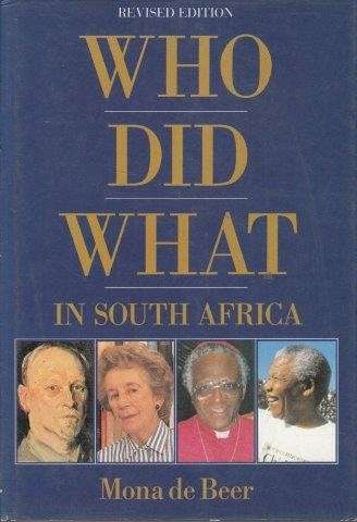 Who Did What In South Africa (Revised, Hardcover) - De Beer, Mona