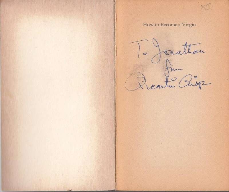 How to Become a Virgin (Signed) - Crisp, Quentin