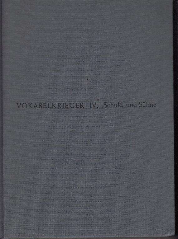 Vokabelkrieger IV - Schuld und Suehne (Hardcover, numbered copy 6) - Various Artists