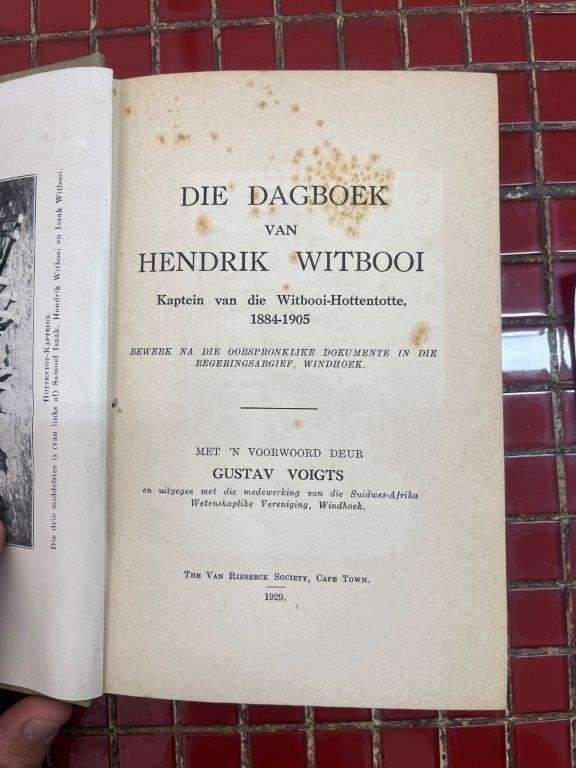 Die Dagboek van Hendrik Witbooi: Kaptein van Witbooi-Hottentotte, 1884-1905 (VRS No 9)