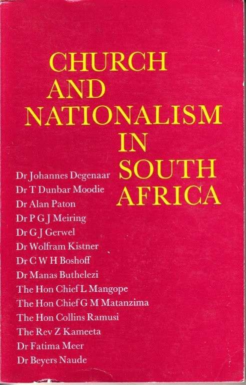 Church and Nationalism in South Africa - Sundermeier, Theo (Ed)