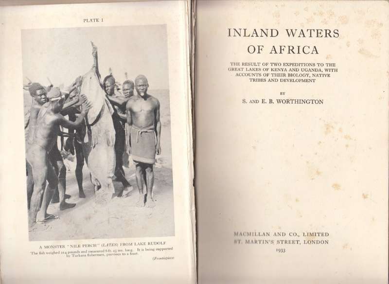 Inland Waters of Africa (1933 Hardcover) - Worthington, W. & Worthington, E. B.