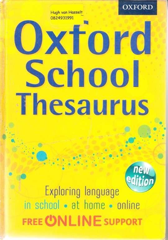 Oxford School Thesaurus (Hardcover) - Oxford