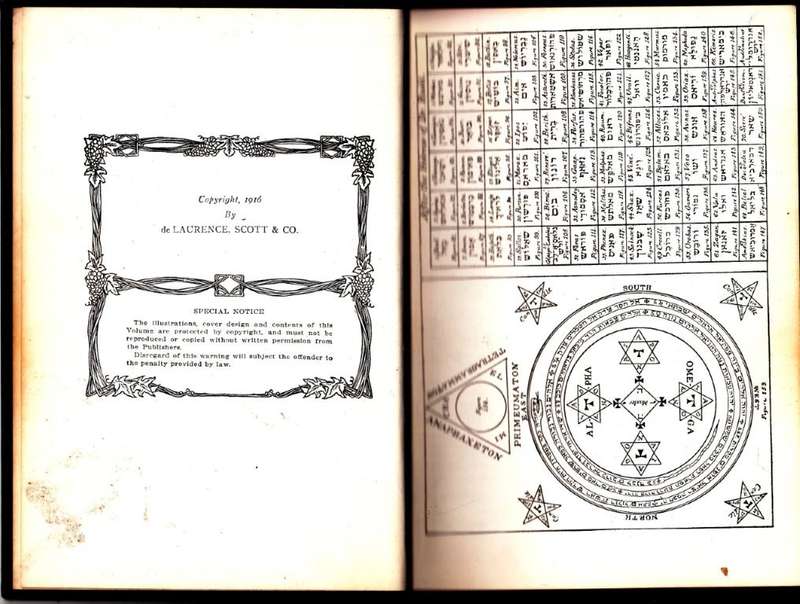 The Lesser Key of Solomon Goetia - The Book of Evil Spirits (1916, Hardcover) - de Laurence, L. W.