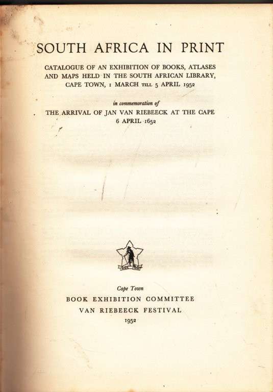 South Africa in Print/Boekspieel Van Suid-Afrika (Hardcover) - Van Riebeeck Festival