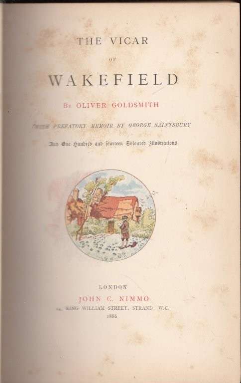 The Vicar of Wakefield (1886 Hardcover) - Goldsmith, Oliver