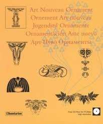Art Nouveau Ornament.Ornement Art Nouveau.Jugendstil Ornamente. Ornamentacion Arte Nuevo