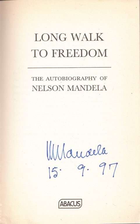 Long Walk To Freedom (Signed softcover) - Mandela, Nelson
