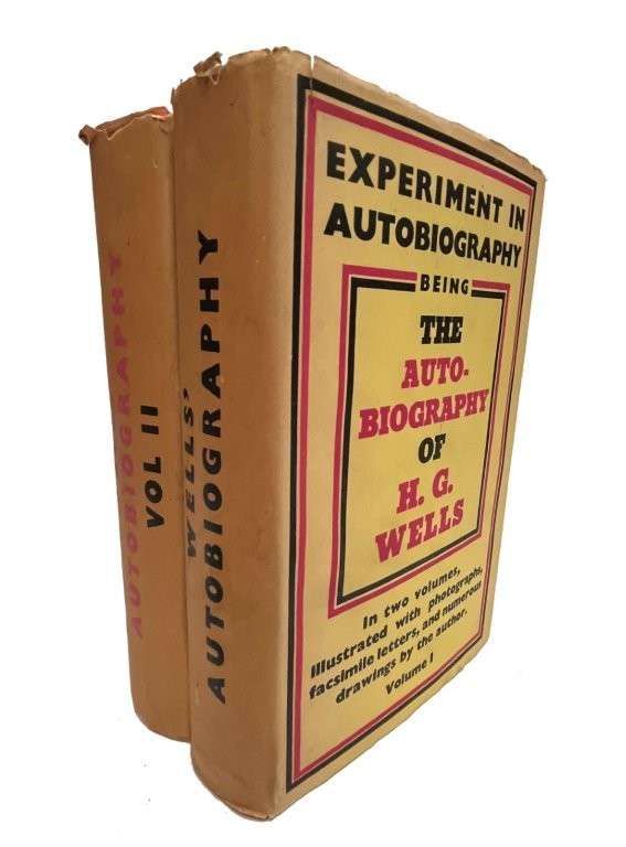 Experiment In Autobiography 2 Volumes (First edition hardcover) - Wells, H. G.