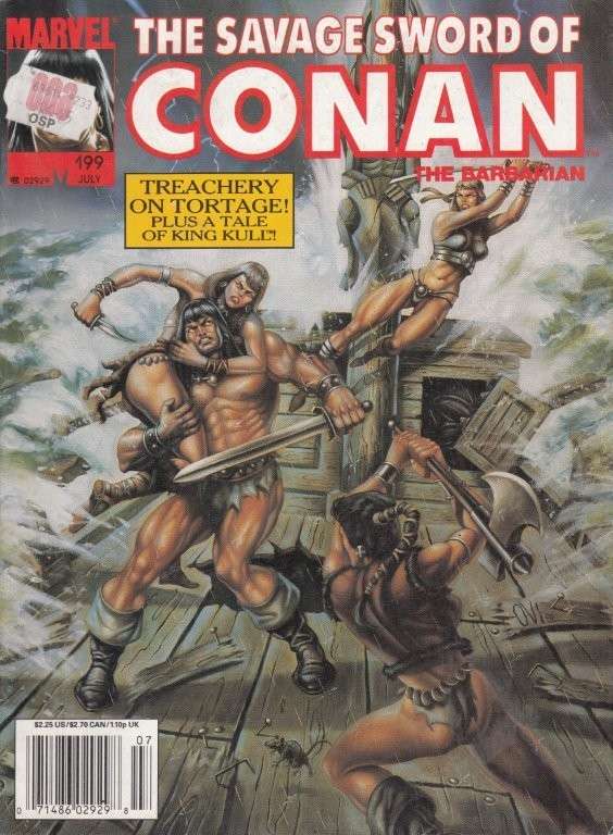 The Savage Sword of Conan the Barbarian - Volume No 199 July 1992 - DeFalco, Tom