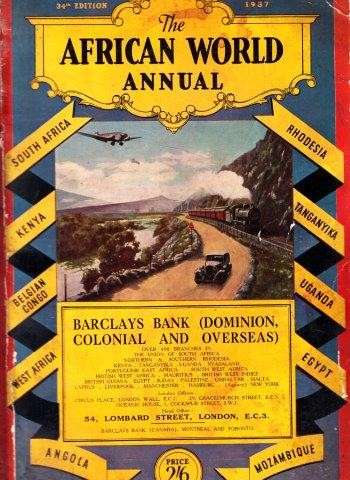The African World Annual 1937 XXXIV (34th Edition) - Lyon, W. I.  (ed)
