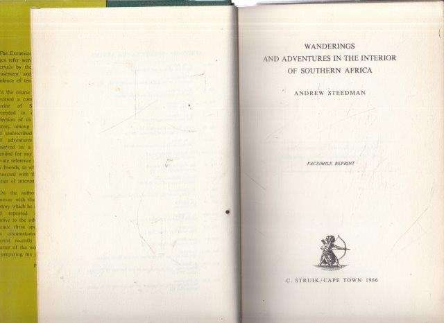 Wanderings and Adventures in the Interior of Southern Africa (Vol 2 ONLY)(Africana Collectanea XVIII