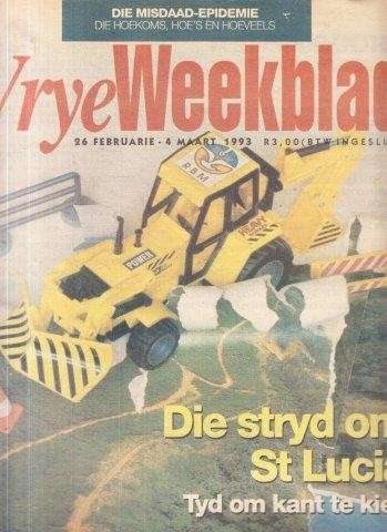 Vrye Weekblad No. 211 26 Februarie - 4 Maart 1993 - Vrye Weekblad