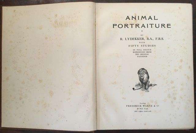 Animal Portraiture - Lydekker, Richard