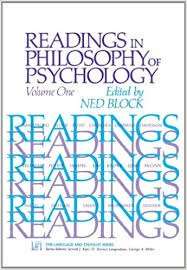 Readings In Philosophy Of Psychology - Block, Ned