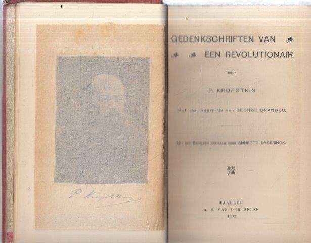 Gedenkschriften van een Revoutionair - Kropotkin, P.