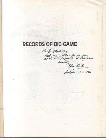 Rowland Ward's Records of Big Game - Africa & Asia, XXth Ed (Signed) - Smith, Steve (ed)