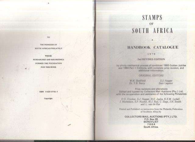 Stamps of South Africa Handbook catalogue 1979 (2nd rev ed)