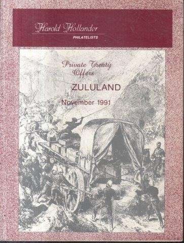 Private Treaty Offers ZULULAND, November 1991 - Hollander, Harold