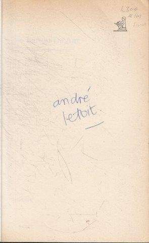 Die Bar op De Aar: Ballades, Blues en Bevliegings O(Signed) - Letoit, Andre