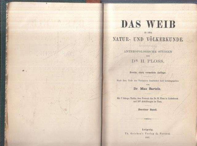 Das Weib in Natur- und Volkerkunde v. 2 - Ploss, Hermann Heinrich