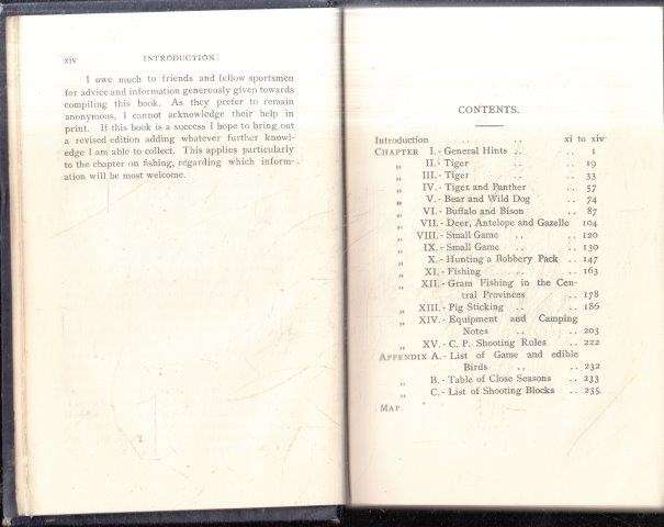Indian Shikar Notes with Special Reference to the Central Provinces - Best, J. W.