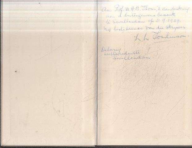 Geskiedkundige Swellendam (Signed and inscribed to Prof Thom) - Tomlinson, L. L.