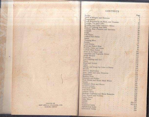 The Kenya Settlers' Cookery Book and Household Guide (12th ed. Hardcover)