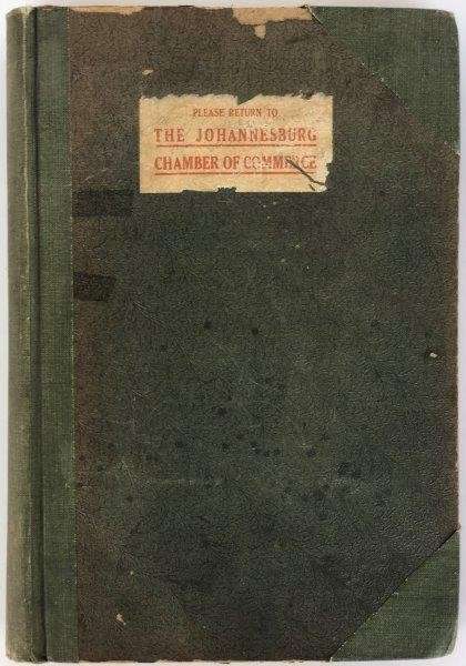 Minutes of Congress of Chamber of Commerce of South Africa 1892-1917