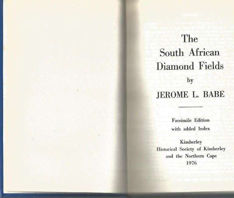 The South African Diamond Fields (Hardcover) - Babe, J. L.