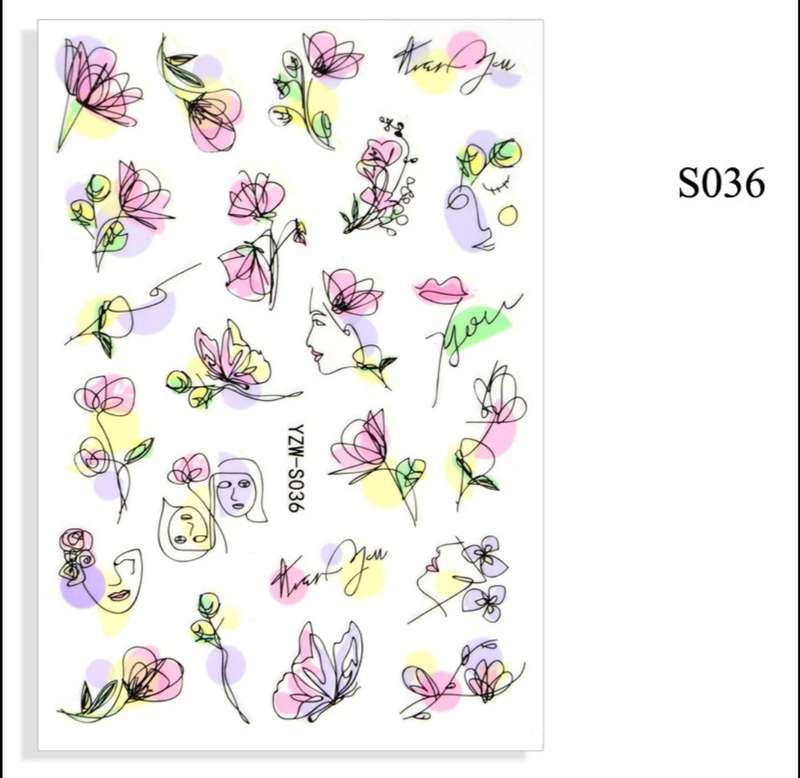 Nail Art Sticker #S036