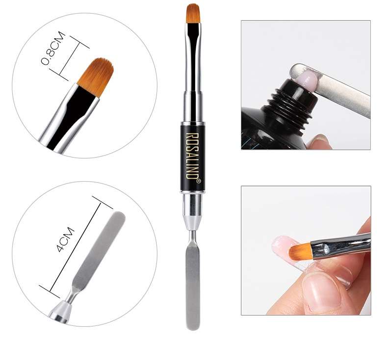 Nail Brush with Spatula