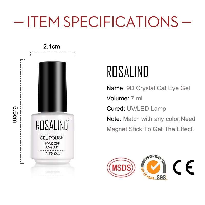 9D Crystal Cat Eye Gel Polish