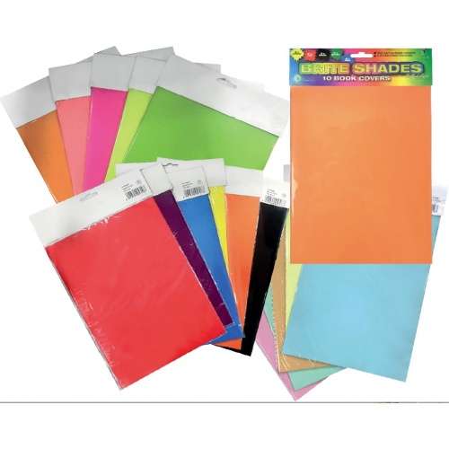 GRAFTON A4 CYBER PRE-CUT BOOK COVERS PACK OF 10 L/