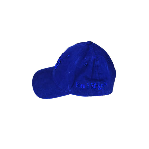 Brushed Cotton Cap - Born 2 Reign (Royal Blue)