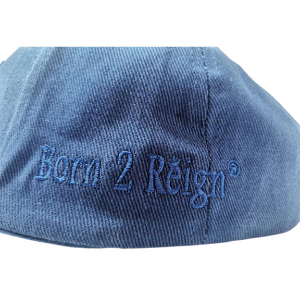 Brushed Cotton Cap - Born 2 Reign (Royal Blue)