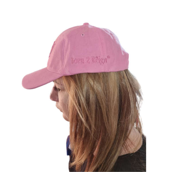 Brushed Cotton Cap - Born 2 Reign (Pink)