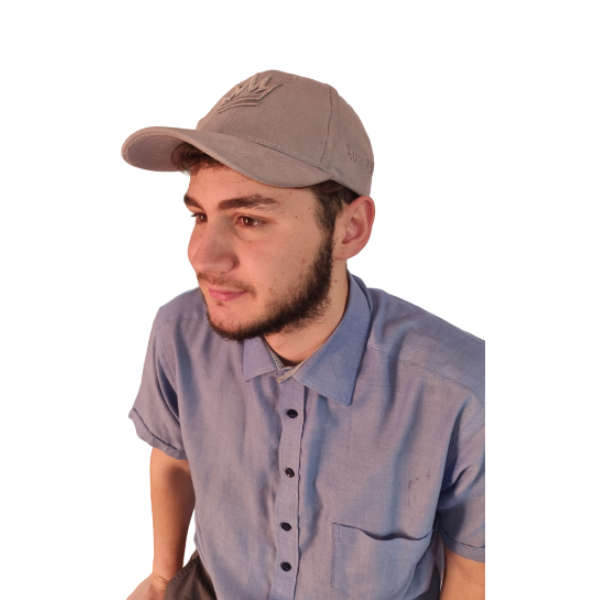 Brushed Cotton Cap - Born 2 Reign (Grey)