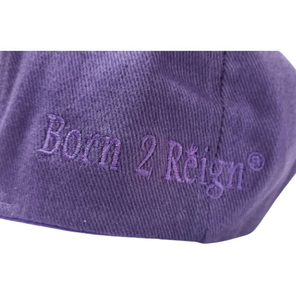 Brushed Cotton Cap - Born 2 Reign (Purple)