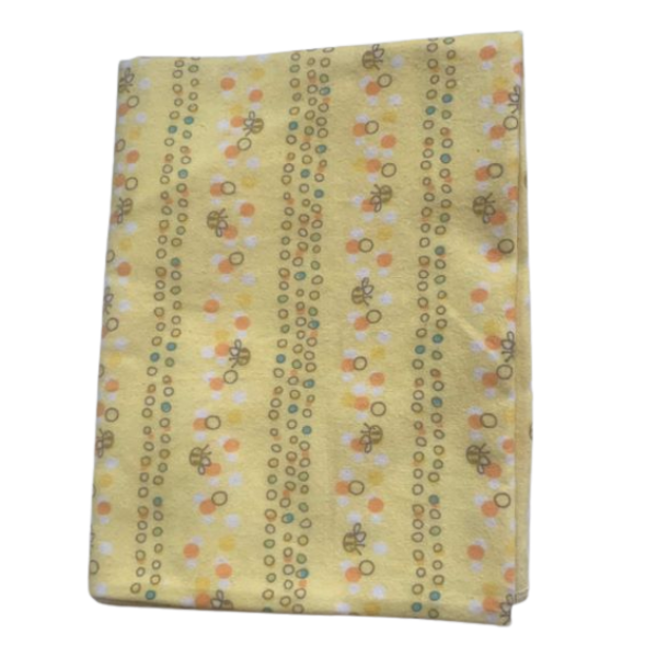 Baby Flannel Receiver Blanket - Yellow Bees