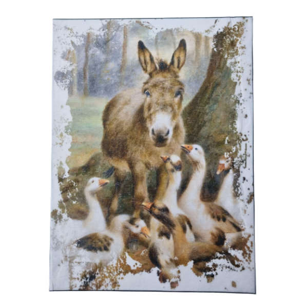 Decoupage Paper - Mule Farm Meeting