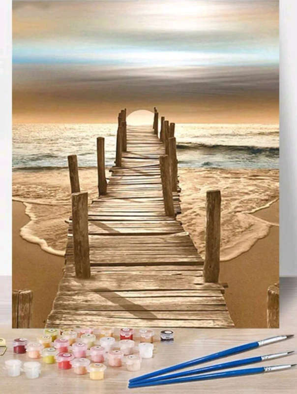 Paint by Numbers: Wooden Bridge