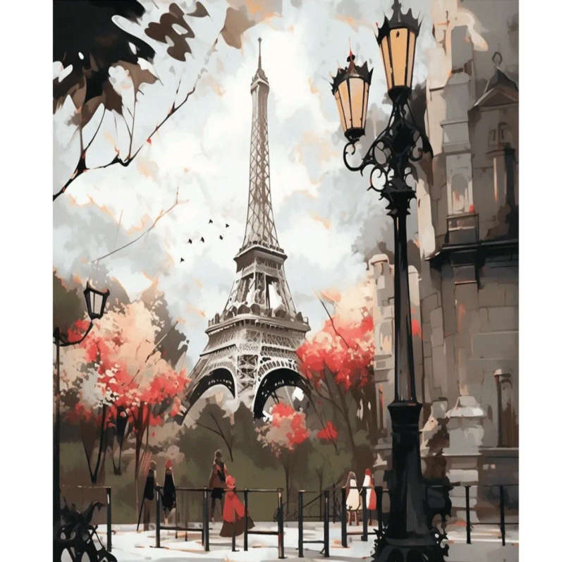 Paint by Numbers: Eiffel Tower